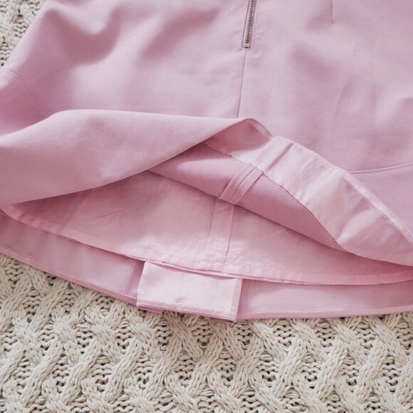 J CREW Pleated High Waisted Skater Skirt in Light Bubblegum Pink- Size 0… - Picture 5 of 15